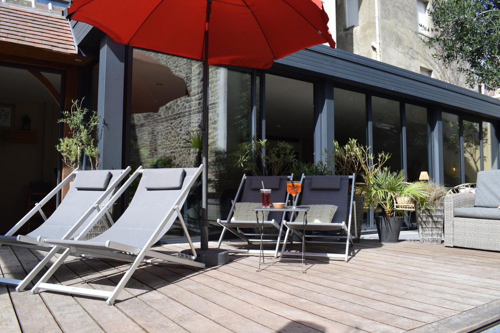 Le Trophee Boutique Hotel Spa- La Loggia Appart'Hotel Deauville Exterior foto